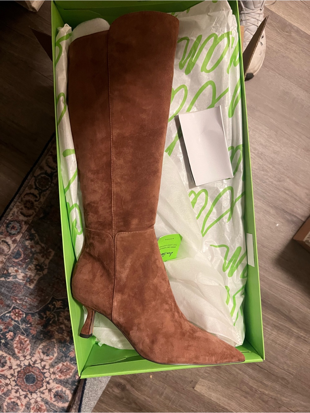 Sam Edelman Taylin Toffee Suede Knee-High Pointed-Toe Boots - Picture 3 of 5
